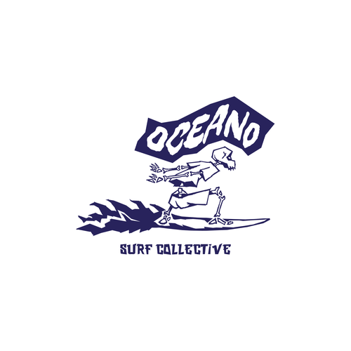 Ride logo with the title 'Logo concept for OCEANO Surf collective'