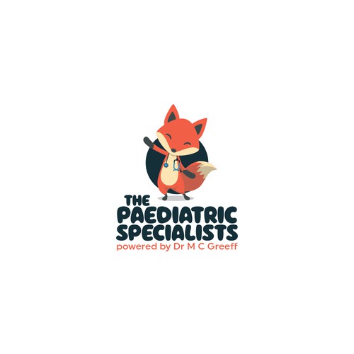 Fox design with the title 'Pediatric logo'