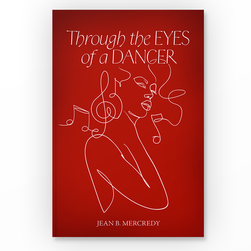 Poetry book cover with the title 'Through The Eyes of a Dancer'