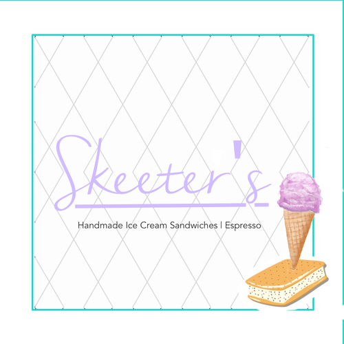 Ice cream shop design with the title 'Fun Design For An Ice Cream Shop'
