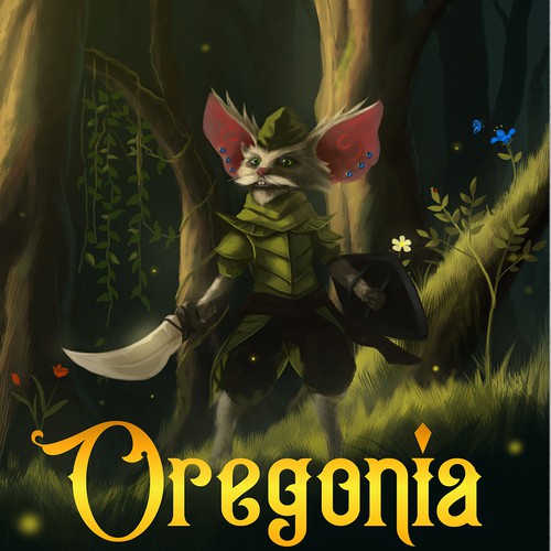 Forest book cover with the title 'OREGONIA: and the Legend of the Myce'