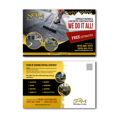 Concrete design with the title 'design concept for construction paving concrete'