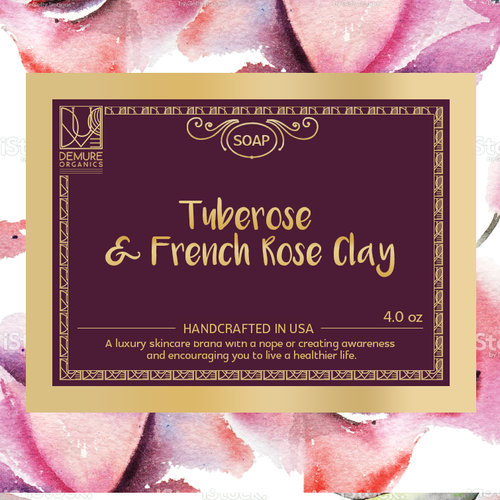 Soap packaging with the title 'Soap label - wrapping paper'