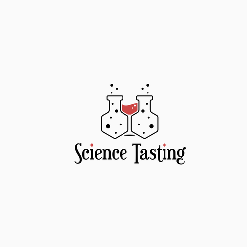 Test tube logo with the title 'Science Tasting'