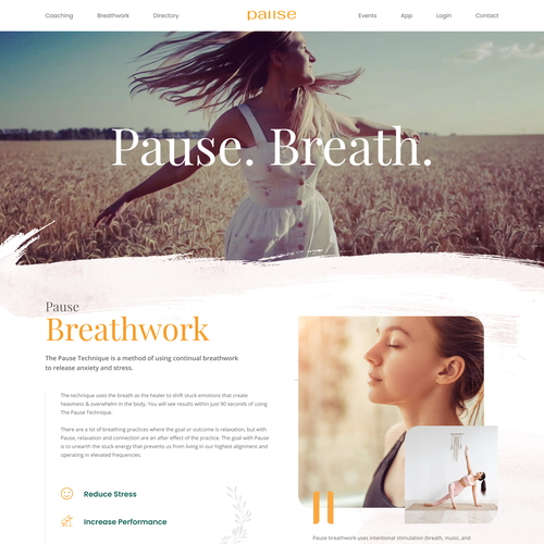 Fitness website with the title 'Fitness and wellbeing website'