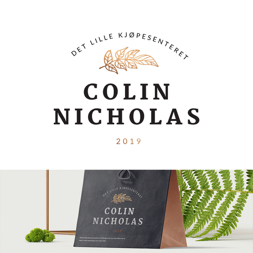 Furniture brand with the title 'Colin Nicholas Logo & Visual Approach'