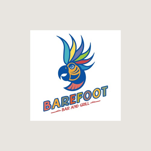 Aloha logo with the title 'Barefoot Bar'