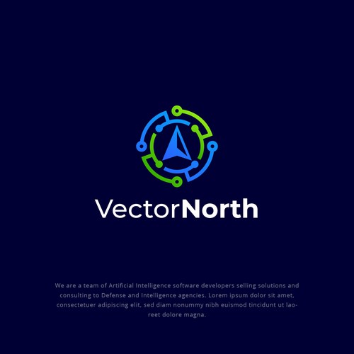 North logo with the title 'North Compass Technology Logo'