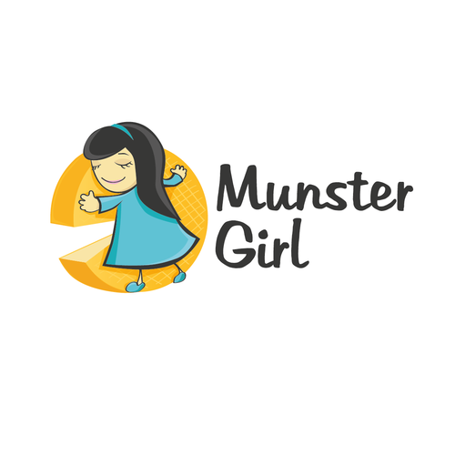 Gourmet design with the title 'Logo concept for a cheese blog'