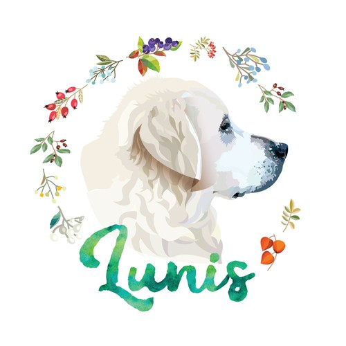Labrador design with the title 'Logo for e-commerce brand'