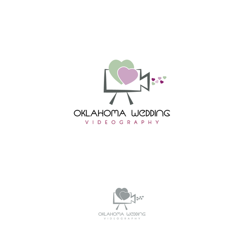 Romantic logo with the title 'romantic logo for wedding videographer'