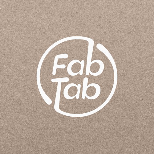 Round logo with the title 'Fabtab'