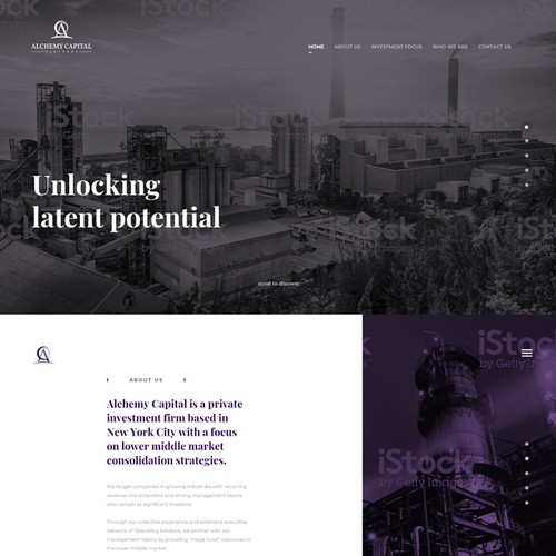 Construction website with the title 'Consulting website '