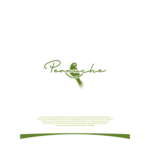 Lunch logo with the title 'Perruche'