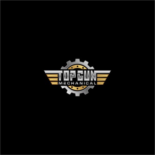 Mechanical logo with the title 'TOP GUN MECHANICAL'