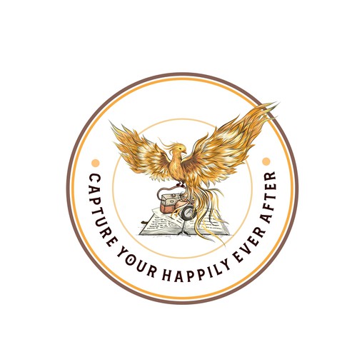 Photography brand with the title 'logo for Photography with A Phoenix '