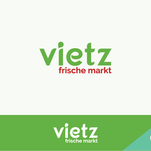 Fresh food logo with the title 'Re- branding after 15 years of a grocery store'