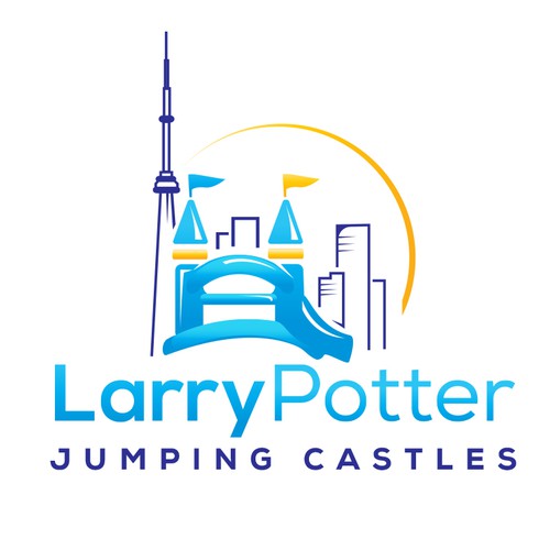 Party logo with the title 'Playful Logo for party rental company'