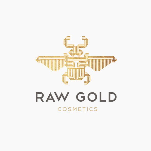 Beetle logo with the title 'Sophisticated logo concept for Cosmetics & Beauty brand'