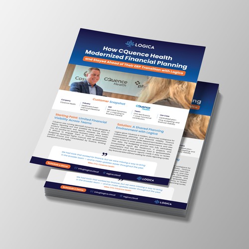 Case study design with the title 'Professional Case Study '