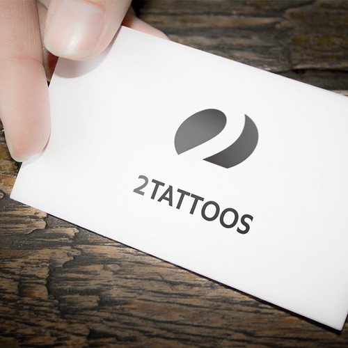 Tattoo logo with the title '2 Tattoos logo'