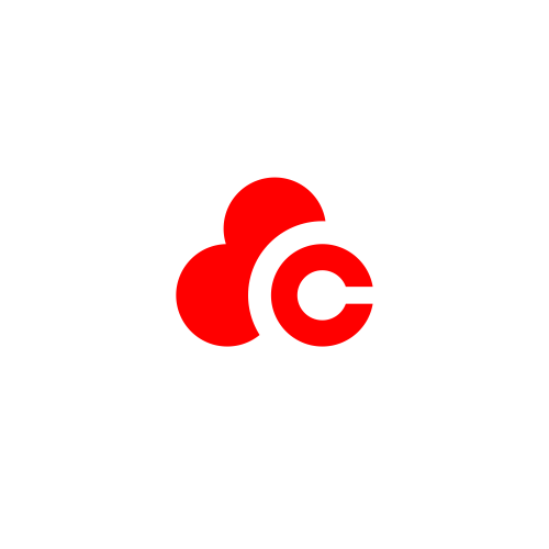 Brand logo with the title 'cloud cue'