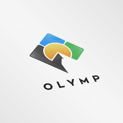 Industrial logo with the title 'OLYMP'