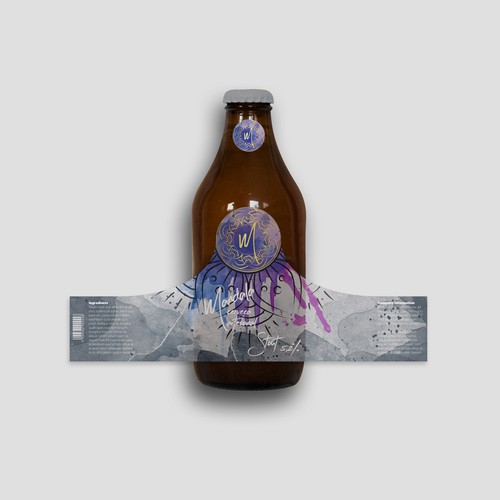 Craft beer label with the title 'Craft Beer logo for "Mandala"'