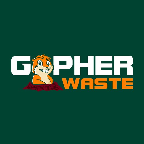 Logo with the title 'Gopher Waste'
