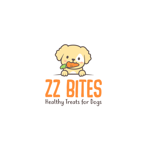 Dog logo with the title 'Dog treats'
