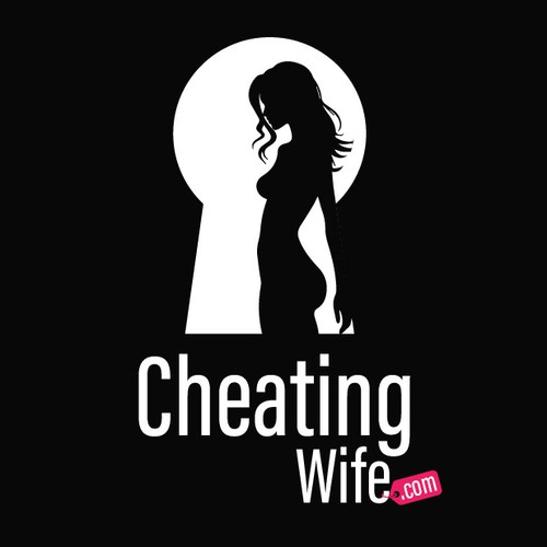 Keyhole logo with the title 'Cheating Wife Logo'