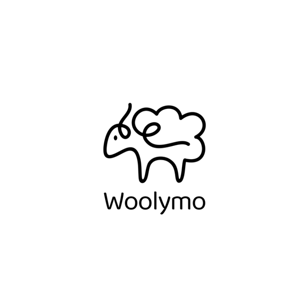 Wool logo with the title 'woolymo logo'