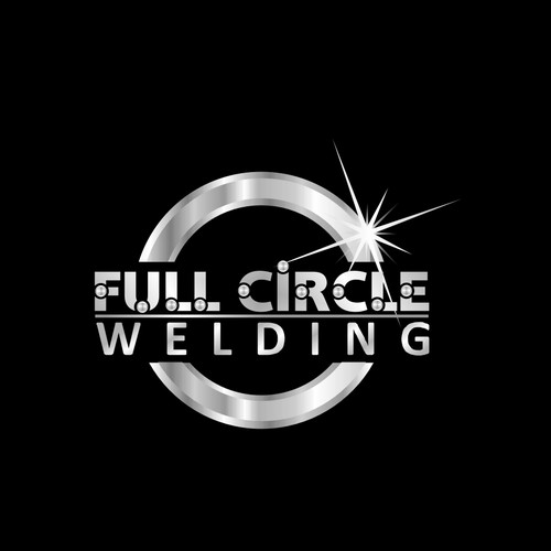 Welding design with the title 'Full Circle Welding logo'