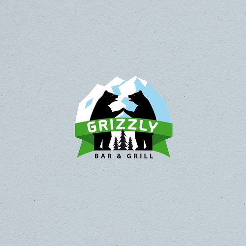 Grizzly logo with the title 'Logo for a Bar & Grill in Denali Alaska National Park '