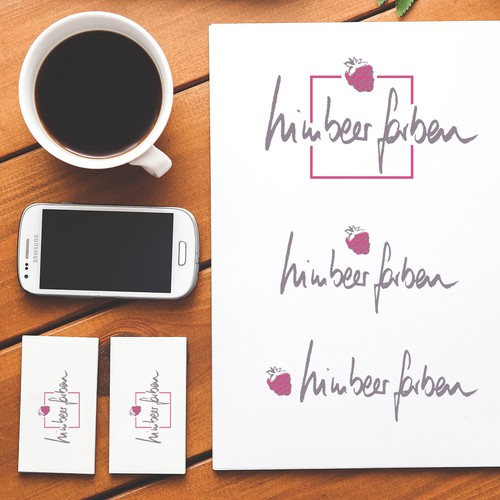 Instagram logo with the title 'Logo Design for Himbeerfarben'