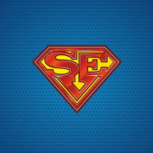 Superhero cape logo with the title '"Superman Shield" like logo'