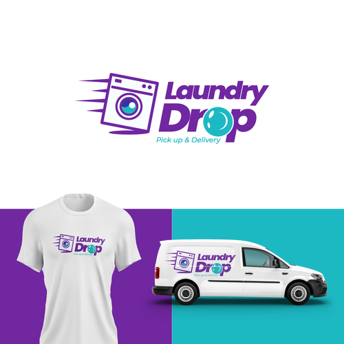 Laundry design with the title 'Laundry Facility Logo'