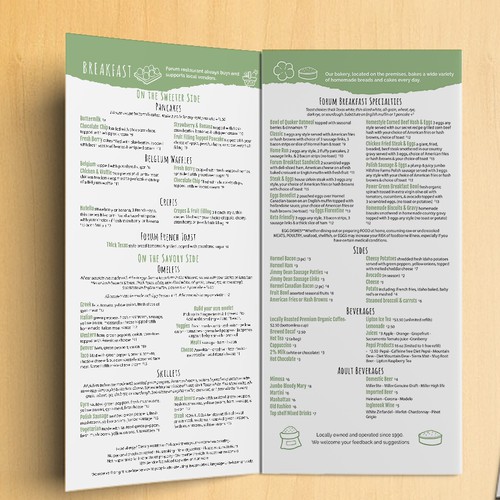 Family design with the title 'Fun, quirky family restaurant menu'