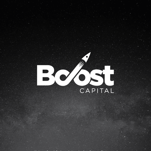 Rocket logo with the title 'Bold logo design for equity firm.'