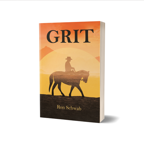Yellow book cover with the title 'Grit Book Cover'