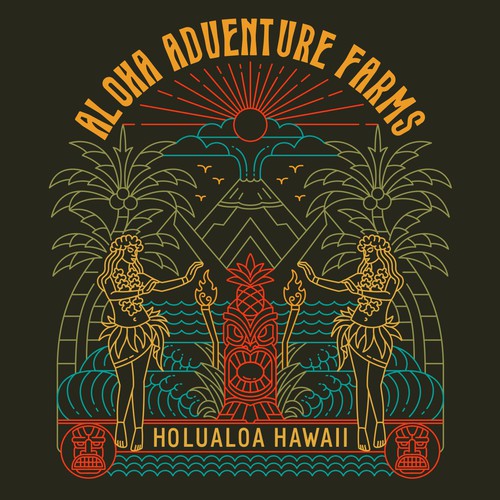 Travel t-shirt with the title 'Aloha Illustration '