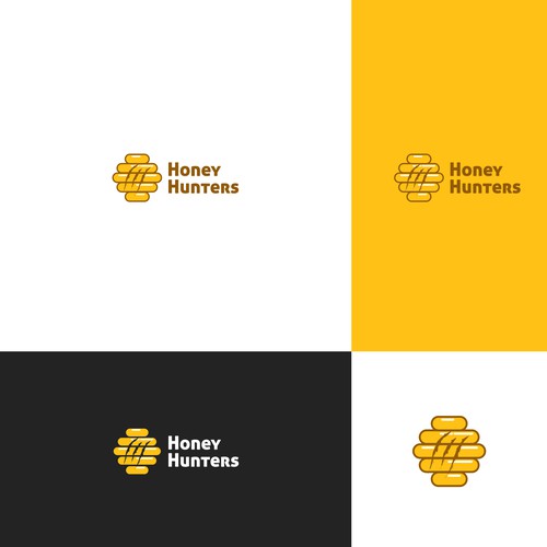 Hunter design with the title 'logo for honey hunter'
