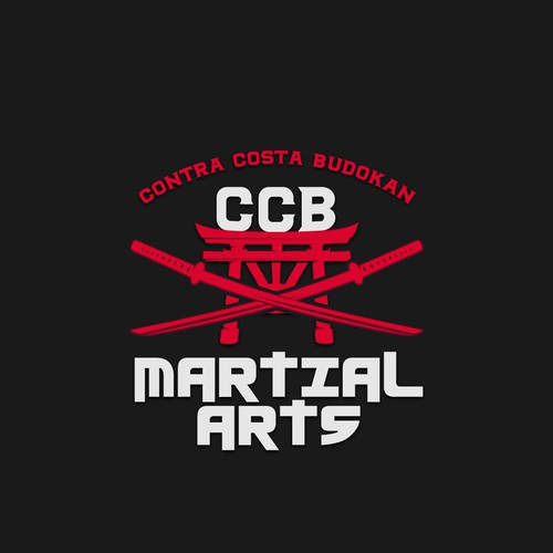 Martial arts logo with the title 'CCB MARTIAL ARTS'