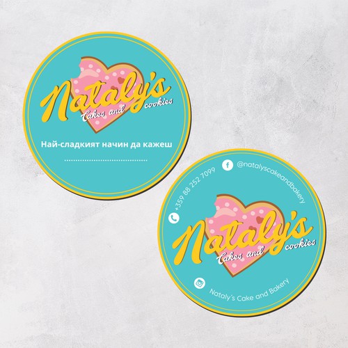 Pastry design with the title 'Personal Card for Pastry n Cakes'