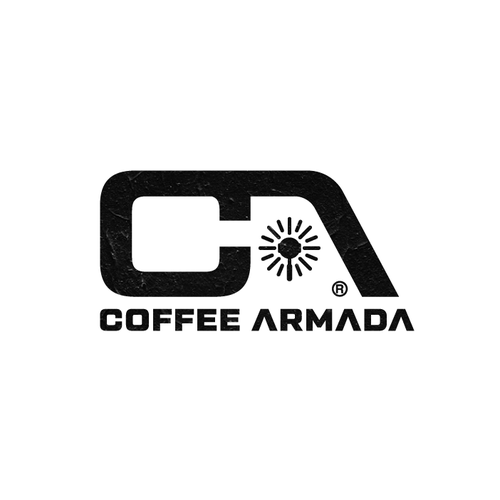 Barista logo with the title 'Coffee Armada logo design'