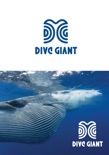Attractive logo with the title 'Bold logo for DIVE GIANT'