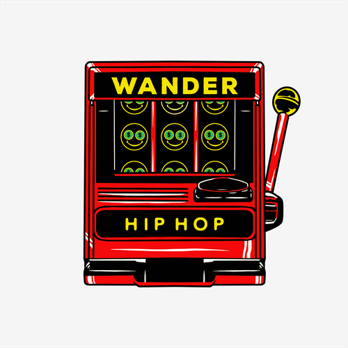 Hip hop logo with the title 'Logo for Wander HipHop'
