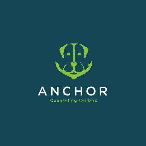 Labrador logo with the title 'Anchor and Labrador Concept Logo for Anchor Counseling Centers'