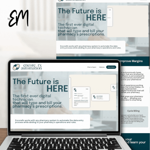 Clean design with the title 'Clean Pharmaceutical Site'