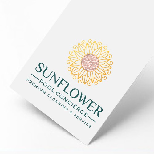 Sunflower design with the title 'sunflower'